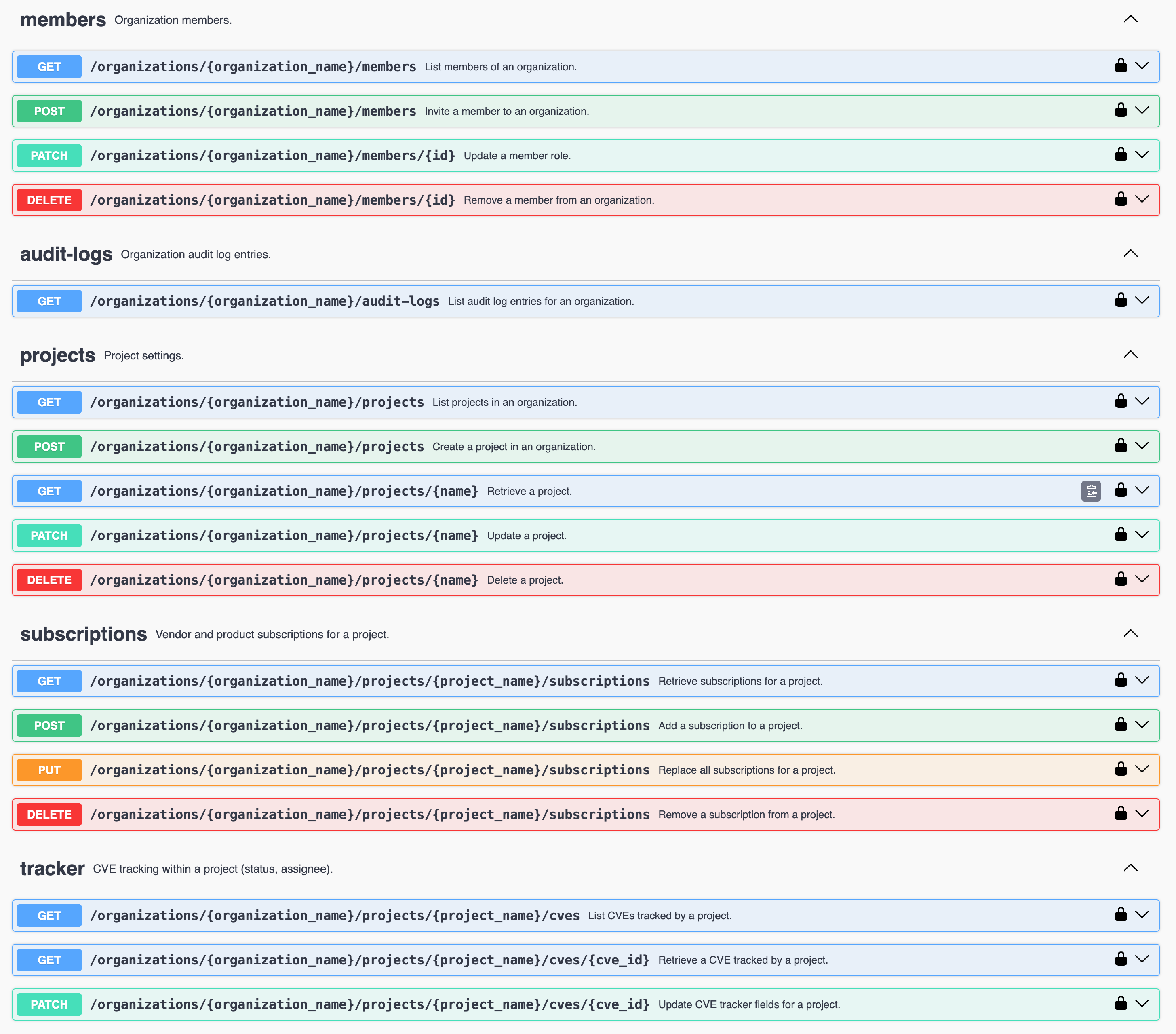 API v2 Swagger