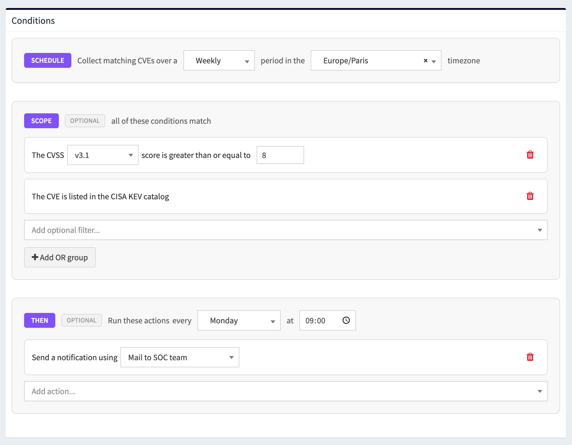 Create report automation